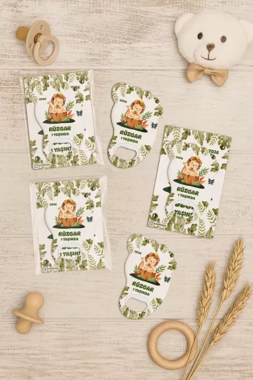 Kartlı Ayak İzi Açacak Magnet|Bebek Hediyelikleri