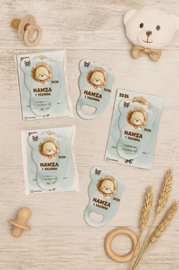 Kartlı Ayak İzi Açacak Magnet|Bebek Hediyelikleri