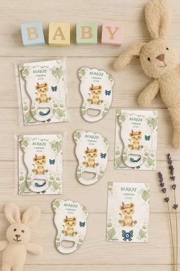 Kartlı Ayak İzi Açacak Magnet|Bebek Hediyelikleri