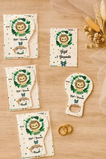 Jelatin Kartlı Bebek Hediyesi Balon Açacak Magnet | Baby Shower – Doğum Günü – Diş Buğdayı