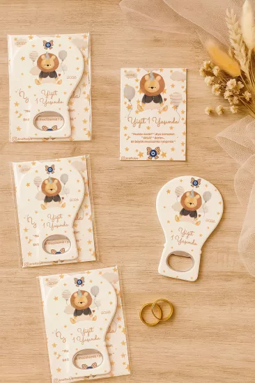 Jelatin Kartlı Bebek Hediyesi Balon Açacak Magnet | Baby Shower – Doğum Günü – Diş Buğdayı