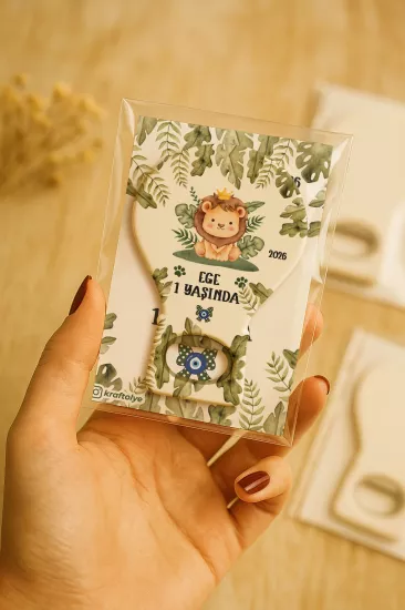 Jelatin Kartlı Bebek Hediyesi Balon Açacak Magnet | Baby Shower – Doğum Günü – Diş Buğdayı