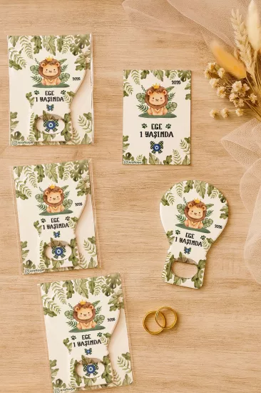 Jelatin Kartlı Bebek Hediyesi Balon Açacak Magnet | Baby Shower – Doğum Günü – Diş Buğdayı