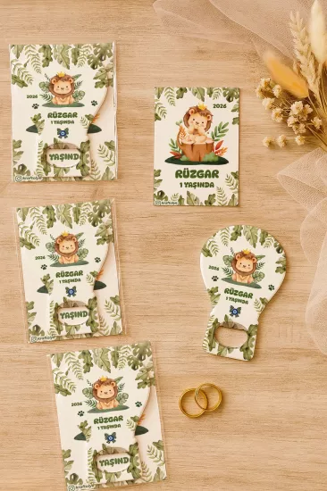 Jelatin Kartlı Bebek Hediyesi Balon Açacak Magnet | Baby Shower – Doğum Günü – Diş Buğdayı