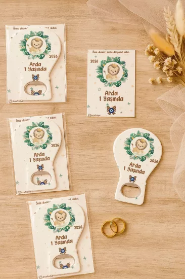 Jelatin Kartlı Bebek Hediyesi Balon Açacak Magnet | Baby Shower – Doğum Günü – Diş Buğdayı