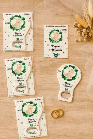 Jelatin Kartlı Bebek Hediyesi Balon Açacak Magnet | Baby Shower – Doğum Günü – Diş Buğdayı