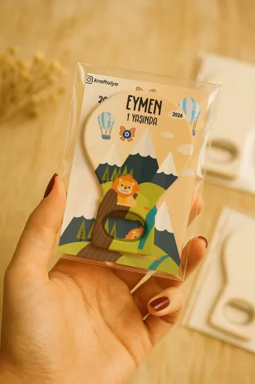 Jelatin Kartlı Bebek Hediyesi Balon Açacak Magnet | Baby Shower – Doğum Günü – Diş Buğdayı