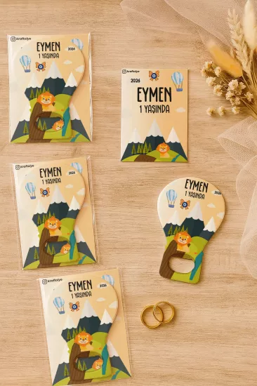 Jelatin Kartlı Bebek Hediyesi Balon Açacak Magnet | Baby Shower – Doğum Günü – Diş Buğdayı