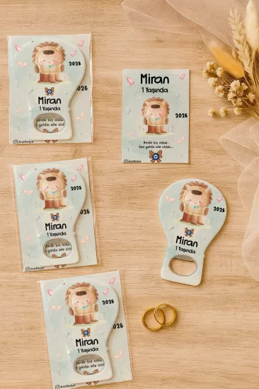 Jelatin Kartlı Bebek Hediyesi Balon Açacak Magnet | Baby Shower – Doğum Günü – Diş Buğdayı