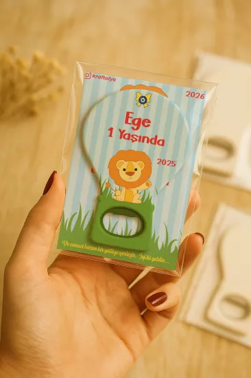 Jelatin Kartlı Bebek Hediyesi Balon Açacak Magnet | Baby Shower – Doğum Günü – Diş Buğdayı