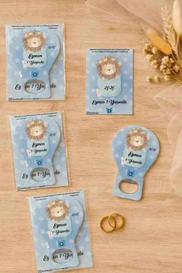 Jelatin Kartlı Bebek Hediyesi Balon Açacak Magnet | Baby Shower – Doğum Günü – Diş Buğdayı