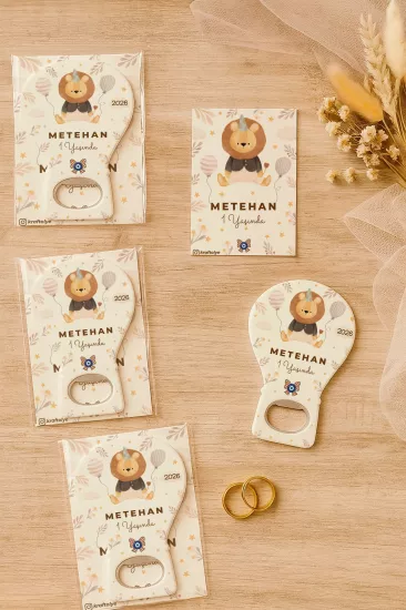 Jelatin Kartlı Bebek Hediyesi Balon Açacak Magnet | Baby Shower – Doğum Günü – Diş Buğdayı
