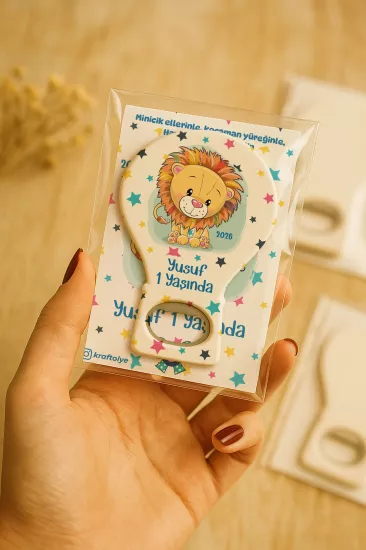 Jelatin Kartlı Bebek Hediyesi Balon Açacak Magnet | Baby Shower – Doğum Günü – Diş Buğdayı