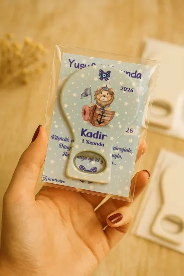 Jelatin Kartlı Bebek Hediyesi Balon Açacak Magnet | Baby Shower – Doğum Günü – Diş Buğdayı