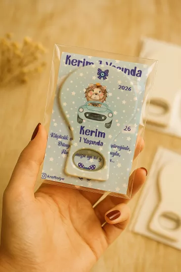 Jelatin Kartlı Bebek Hediyesi Balon Açacak Magnet | Baby Shower – Doğum Günü – Diş Buğdayı