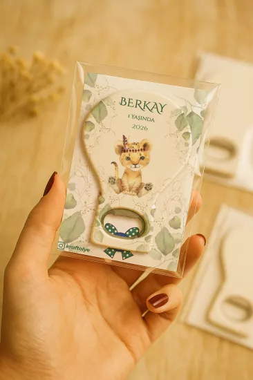 Jelatin Kartlı Bebek Hediyesi Balon Açacak Magnet | Baby Shower – Doğum Günü – Diş Buğdayı