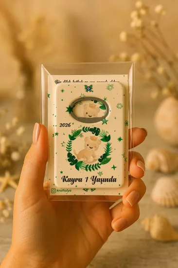 Kartlı Açacak Magnet | Bebek ve Baby Shower Hediyesi