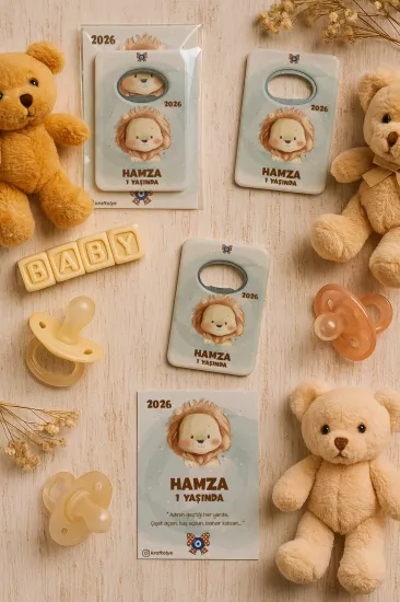 Kartlı Açacak Magnet | Bebek ve Baby Shower Hediyesi