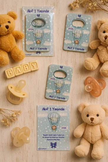 Kartlı Açacak Magnet | Bebek ve Baby Shower Hediyesi