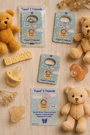 Kartlı Açacak Magnet | Bebek ve Baby Shower Hediyesi