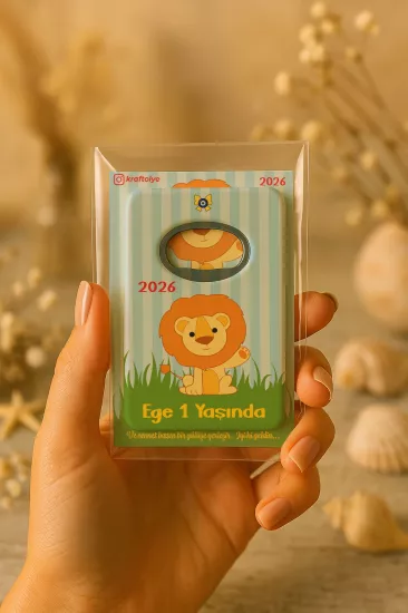 Kartlı Açacak Magnet | Bebek ve Baby Shower Hediyesi
