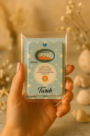 Kartlı Açacak Magnet | Bebek ve Baby Shower Hediyesi
