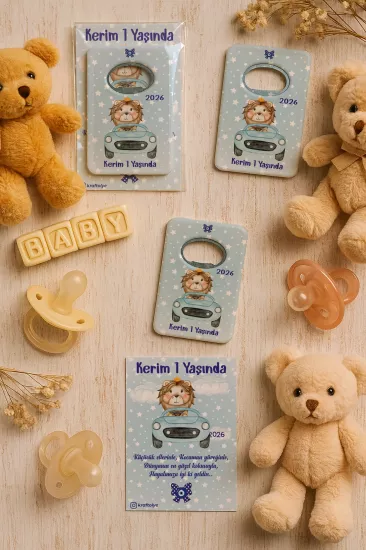 Kartlı Açacak Magnet | Bebek ve Baby Shower Hediyesi