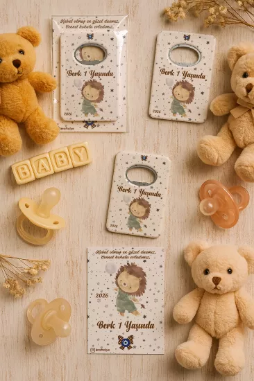 Kartlı Açacak Magnet | Bebek ve Baby Shower Hediyesi