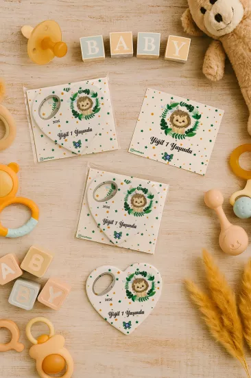 Kartlı Kalp Açacak Magnet | Bebek & Özel Gün Hediyesi