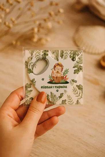 Kartlı Kalp Açacak Magnet | Bebek & Özel Gün Hediyesi