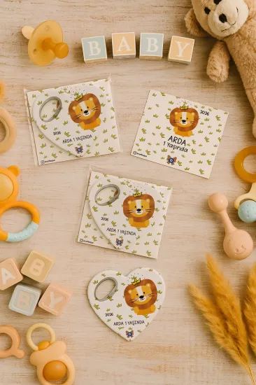 Kartlı Kalp Açacak Magnet | Bebek & Özel Gün Hediyesi