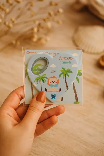 Kartlı Kalp Açacak Magnet | Bebek & Özel Gün Hediyesi