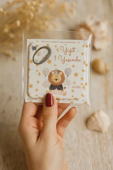 Doğum Günü & Baby Shower Dikdörtgen Açacak Magnet