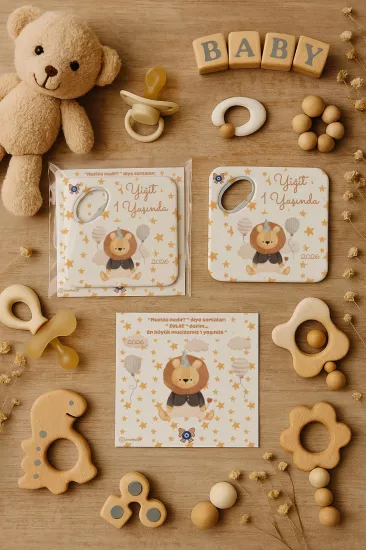 Doğum Günü & Baby Shower Dikdörtgen Açacak Magnet