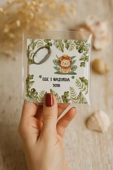 Doğum Günü & Baby Shower Dikdörtgen Açacak Magnet