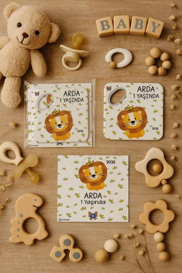 Doğum Günü & Baby Shower Dikdörtgen Açacak Magnet