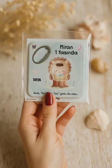 Doğum Günü & Baby Shower Dikdörtgen Açacak Magnet