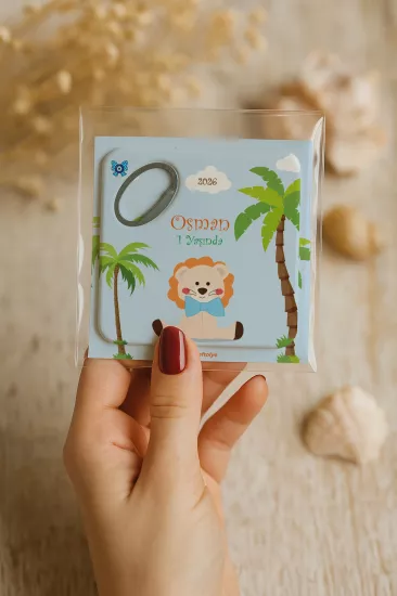 Doğum Günü & Baby Shower Dikdörtgen Açacak Magnet