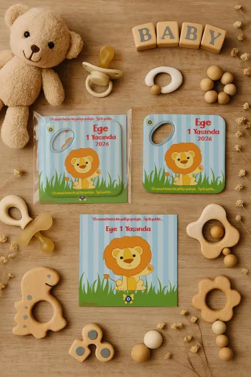 Doğum Günü & Baby Shower Dikdörtgen Açacak Magnet