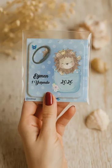 Doğum Günü & Baby Shower Dikdörtgen Açacak Magnet