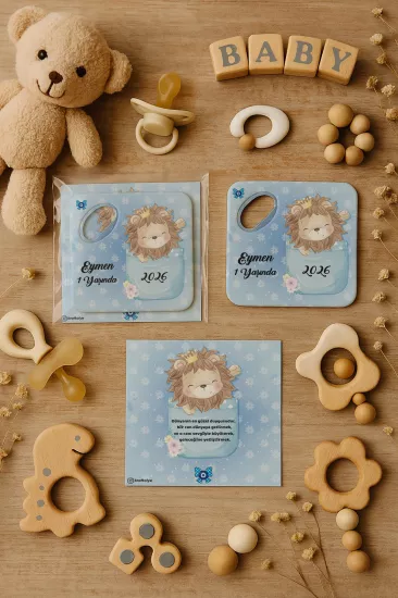Doğum Günü & Baby Shower Dikdörtgen Açacak Magnet