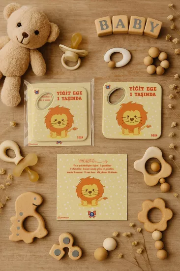 Doğum Günü & Baby Shower Dikdörtgen Açacak Magnet