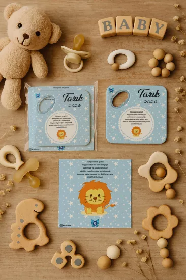 Doğum Günü & Baby Shower Dikdörtgen Açacak Magnet