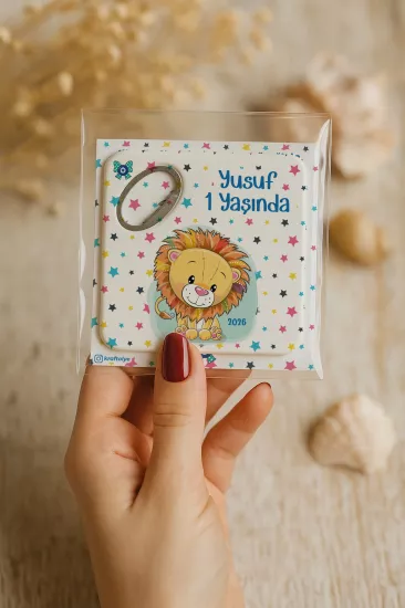 Doğum Günü & Baby Shower Dikdörtgen Açacak Magnet