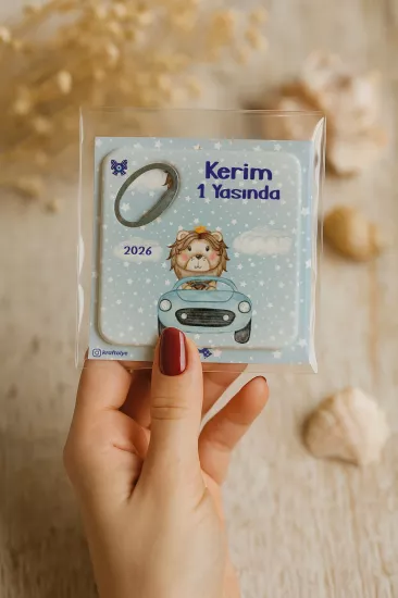 Doğum Günü & Baby Shower Dikdörtgen Açacak Magnet