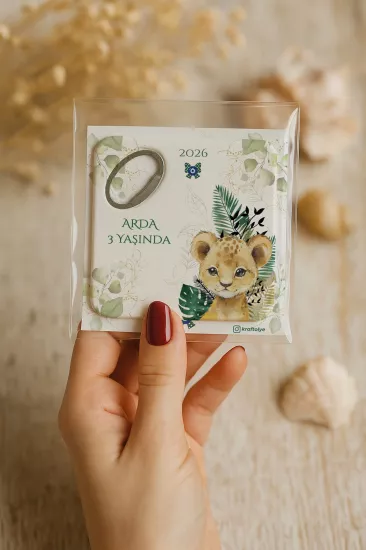 Doğum Günü & Baby Shower Dikdörtgen Açacak Magnet