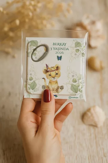 Doğum Günü & Baby Shower Dikdörtgen Açacak Magnet