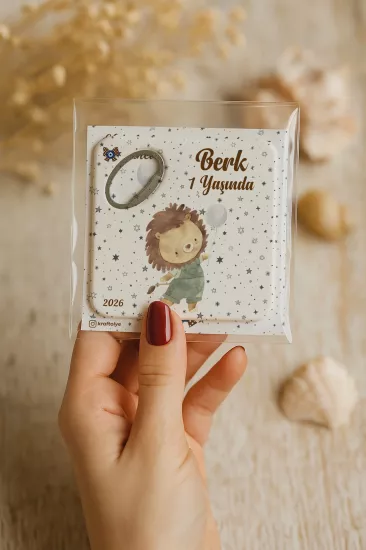 Doğum Günü & Baby Shower Dikdörtgen Açacak Magnet