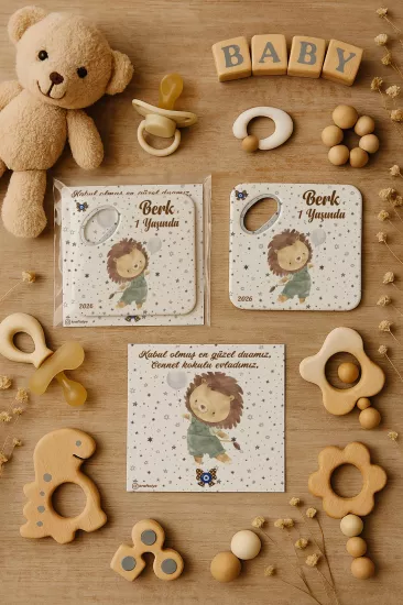 Doğum Günü & Baby Shower Dikdörtgen Açacak Magnet