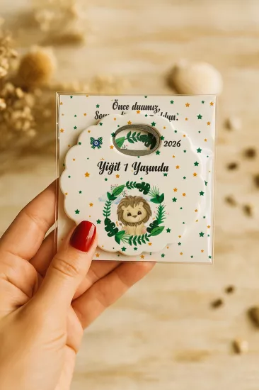 Kartlı Papatya Bardak Altlığı Açacak Magnet